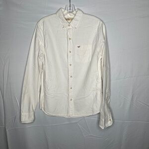Hollister Cream Casual Button Down Shirt